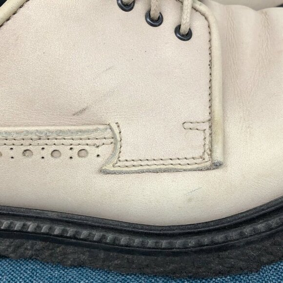 Adieu Paris Beige Black Brogue Casual Dress Shoes Size 10-10.5 - Picture 14 of 16
